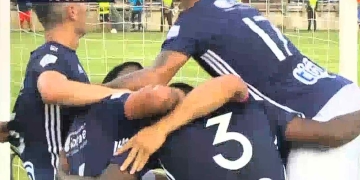 Víctor Moreno, como delantero: ¡Golazo ante Unión Magdalena!