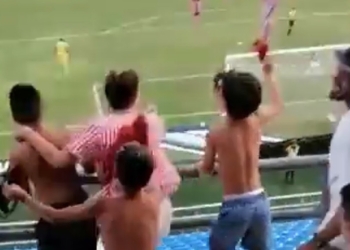¡Pura pasión! Hasta los niños celebraron con el DIM en Santa Marta