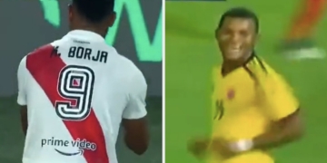 Miguel Borja, Juanfer Quintero y un gol idéntico 9 años después