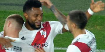 Miguel Borja, doblete en tres minutos y pase letal de Juanfer Quintero