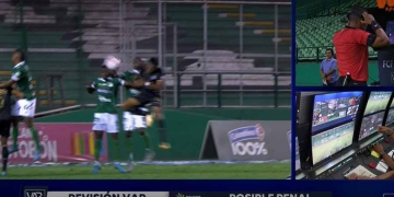 ¿Era penal? Lo que sucedió con Germán Mera en el área del Cali