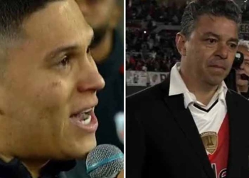 Video: la emotiva carta que le leyó Juanfer a Gallardo en su despedida del Monumental