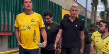 Michael Rangel: en la tribuna de otro partido de la Liga BetPlay y opciones para su futuro