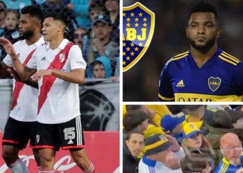 Miguel Borja, el gol con River que festejaron los hinchas de Boca y memes