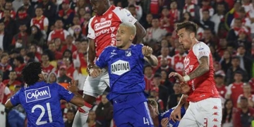 Clásico entre Santa Fe y Millonarios, con remontada en 10 minutos. ¡Fueron 3 goles!