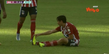 ¡Otro más que se lesiona en Junior! Fabián Sambueza no pudo seguir