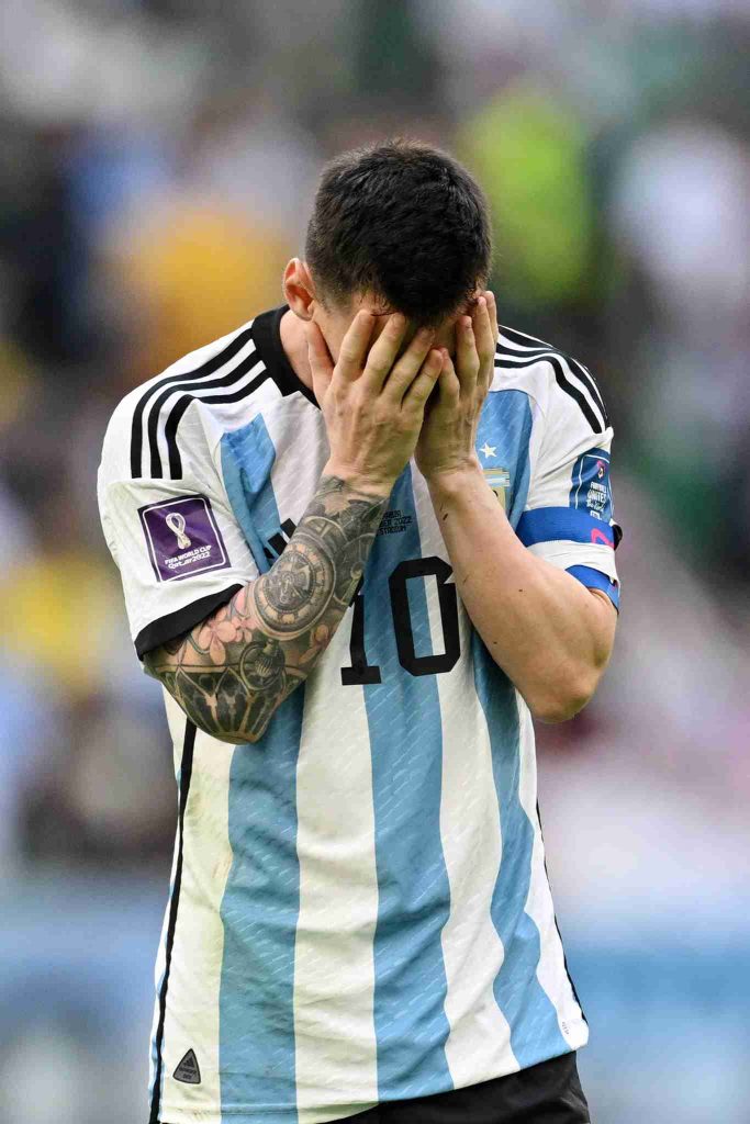 Messi desconsolado