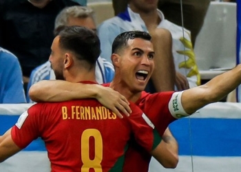 Fue de Fernandes pero Cristiano lo celebró como un gol suyo: ¿Se reconciliaron?
