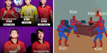 ¿Hay 5 tocayos en Corea del Sur?