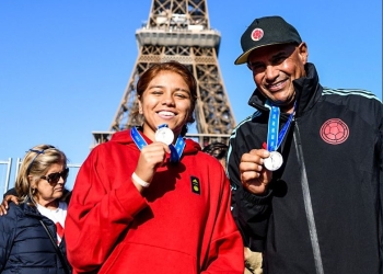 Colombia visitó París después de ser subcampeona del mundo