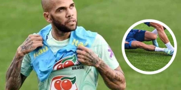 ¡Uy, Dani Alves! Sus entradas en el entrenamiento y memes de hinchas