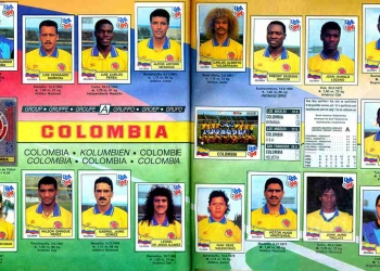 Cuando Colombia ha estado en los álbumes Panini