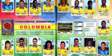Cuando Colombia ha estado en los álbumes Panini