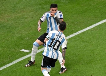 Enzo Fernández: señor golazo ante México y récord con Messi