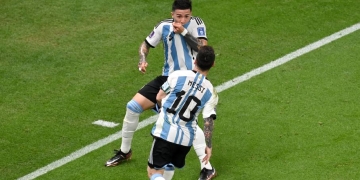 Enzo Fernández: señor golazo ante México y récord con Messi