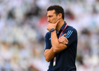 Reacciones de Lionel Scaloni por la caída de Argentina