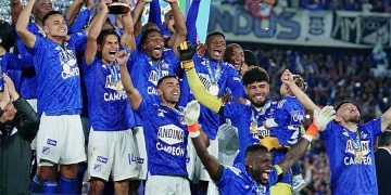 ¡Lo que pasó en el festejo del Millonarios campeón de Copa BetPlay y ahora tiene sanción!