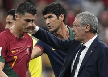CR7 y fernando Santos