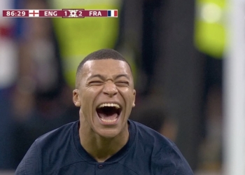 Mbappé, a las carcajadas tras el penal errado de Harry Kane