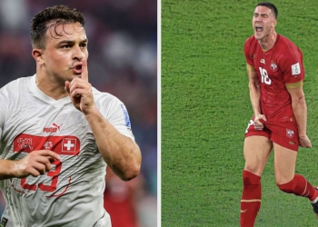 Catar 2022: ¡No faltaron los gestos entre Serbia y Suiza!