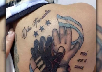 ¡Así corrigieron el tatuaje viral del “Dibu Fernández”!
