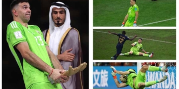 Dibu Martínez, siendo Dibu Martínez: ¡Sus fotos virales en la final!