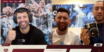 Messi apareció junto al Papu Gómez en el canal de twitch del Kun