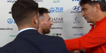 Messi y Dalic: encuentro al final y reacción de hinchas al “no corre mucho”
