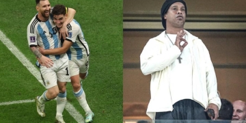 Ronaldinho aprueba: los aplausos del brasileño a Argentina en Catar