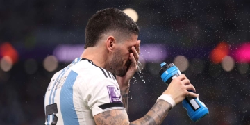 Rodrigo De Paul podría perderse los cuartos de final con Argentina