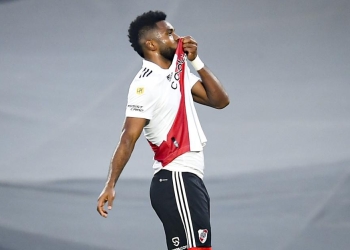¿A cuántos goles llegó Miguel Ángel Borja con River Plate?