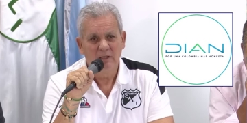 DIAN mandó un mensaje a Deportivo Cali y Luis Fernando Mena
