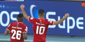 Iago Falque se une a la fiesta: golazo de tiro libre