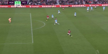 Rashford y el gol de la polémica en el derbi de Manchester