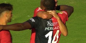 Baldomero Perlaza y su primer gol con Colón: ¡En el clásico ante Unión!