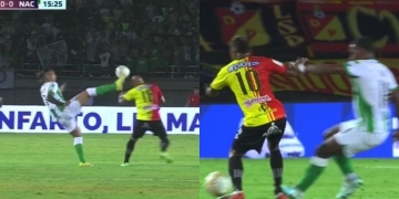 Pereira vs. Nacional y las dos acciones polémicas del primer tiempo