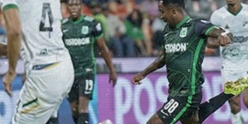 Atlético Nacional: error de Mantilla y golazo de Dorlan Pabón