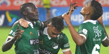 Primera vez como titular, primer gol de Kevin Viveros con Deportivo Cali