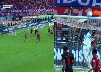 Diego Novoa pone de su parte y sacó lo que era el empate del DIM