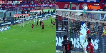 Diego Novoa pone de su parte y sacó lo que era el empate del DIM