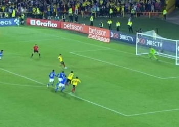 Video: el penalti fallado por Gustavo Puerta ante Brasil