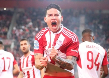 Así se despidió James Rodríguez del Olympiacos ¡No va más!