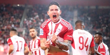 Así se despidió James Rodríguez del Olympiacos ¡No va más!