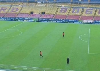 ¡Ojo!: ¿Cómo amaneció la gramilla del Campín para Santa Fe vs. Cali?