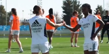 Linda Caicedo, protagonista en los entrenamientos del Real Madrid