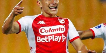 De La Rosa: Golazo y empate en el primer tiempo vs. Junior