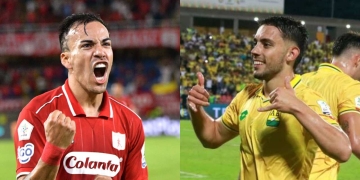 Facundo Suárez y su alegría de ser goleador junto a un excompañero