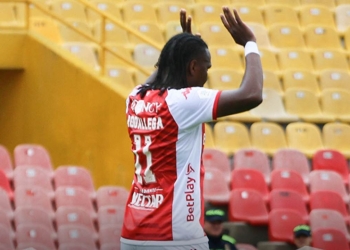 Primer gol de Hugo Rodallega en Santa Fe y disculpas a Deportivo Cali