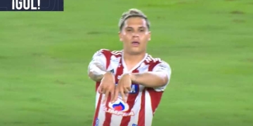 El primer gol de Juanfer Quintero en Junior, GOLAZO