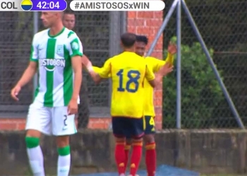 Tomás Ángel y su raro gol: con Selección Colombia vs. Nacional